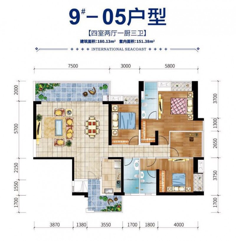 碧桂园滨江海岸户型图 